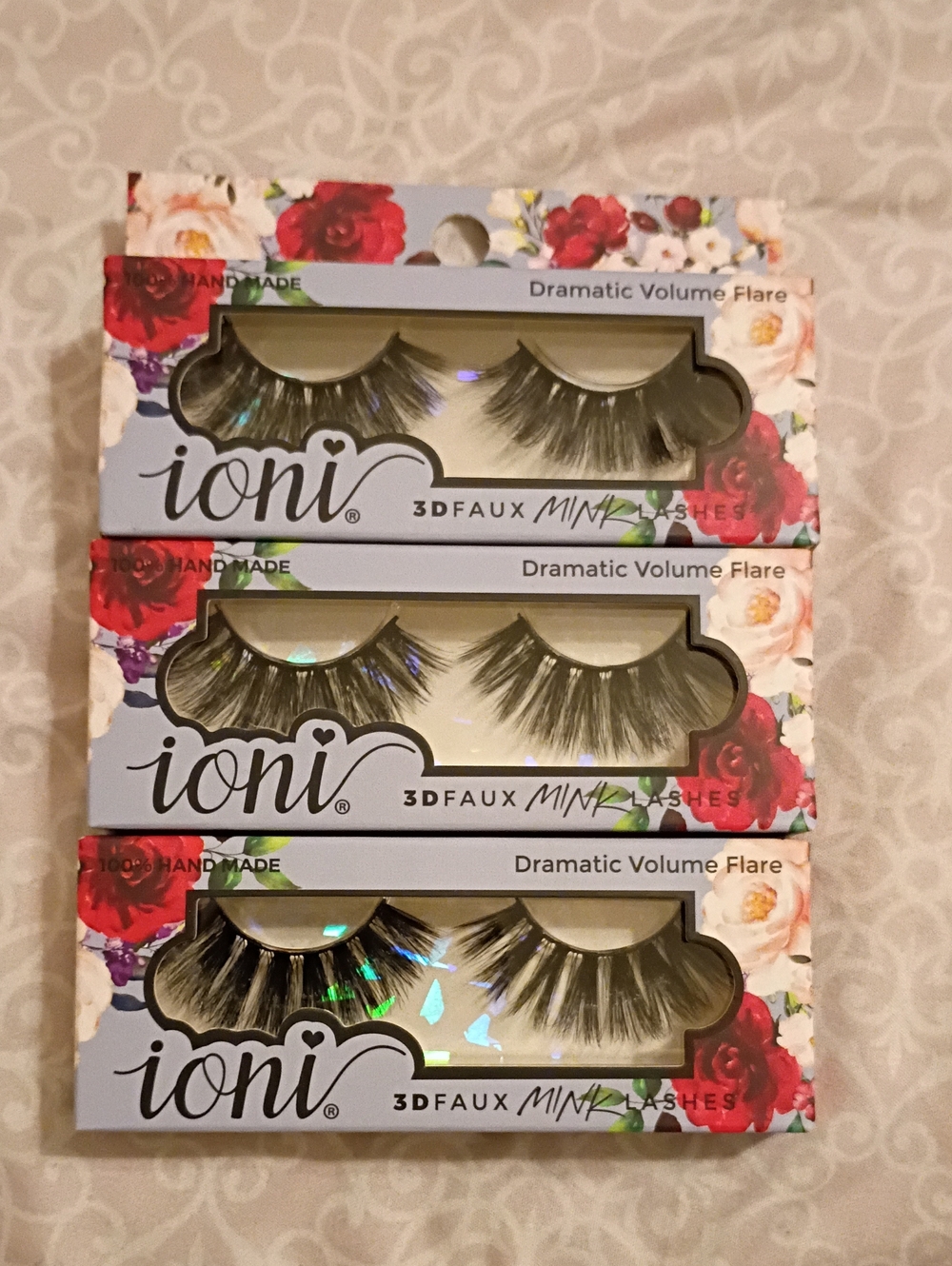 Ioni Dramatic Volume Flare Faux Mink Lashes -3pack Bundle